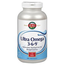 Kal Ultra 歐米茄 3-6-9 軟膠囊, 1個, 200 件, 1個, 200錠