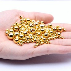 공예용 진주 비즈 플라스틱 광택 세트 3-12mm, 3mm 1000pcs, 골드 plated 24