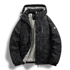 加絨加厚保暖防風防水寬松大碼戶外休閑運動沖鋒可拆卸帽迷彩登山短款棉服外套