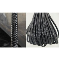 인조가죽끈 PU로프 DIY 인테리어 손잡이 리폼 꼬임 주문제작 1M단위, 패턴2(검정)