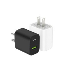2팩 USB C 충전기 블록 듀얼 포트 타입 벽 고속 충전 20W 전원 어댑터 큐브 아이폰 14/14 프로/14 프로 맥스/14 플러스/13/12/11 XS/XR/X 아이, White+Black