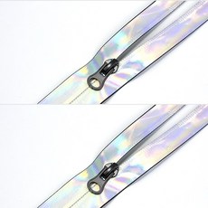 CRT 042 탐나요 홀로그램 5호 지퍼 PU코팅 생활 방수 지퍼, 1개, 50cm