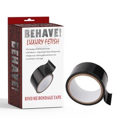 Behave! 束縛靜電膠帶 自黏不黏膚 5公分寬15公尺長 黑色, 1個