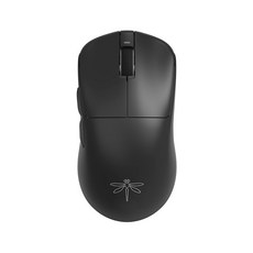 무선마우스 초경량 MOBA 화이트 잠자리 VGN, PAW3395, A.F1S(블랙)