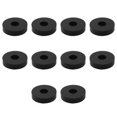 HJGarden 10피스 30x7x10mm 블랙 원형 고무 충격 흡수 와셔 장비 쿠션 패드 가구 산업용 금속 자동차 부품 전기 제품용