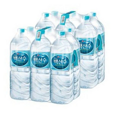농심 백산수 /생수/분리배송/유라벨, 12개, 2L