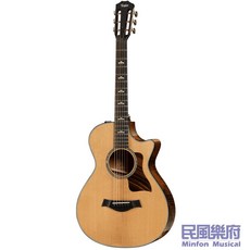 Taylor 612ce 12-Fret 烘烤熟化雲杉面板 狂野華麗虎紋楓木 短琴柄設計 GC小琴身 【民風樂府】, 1個