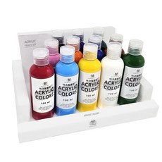 아크릴물감 대용량 전문가용 100ml 세트 미술학원 화방 취미, (아크릴물감)100ml(12색)세트