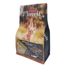 歐力 O'loveit 無穀天然凍乾貓糧 貓飼料 貓糧, 1個, 歐力貓凍乾糧-鮭魚泌尿-雞肉2kg