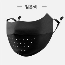 여성용 자외선 차단 마스크 무자국 입체형 컬러 선바이저 눈가 보호 아이스 실크 마스크, [무흔 메쉬]-블랙