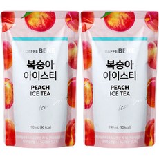 카페베네 복숭아아이스티, 190ml, 10개