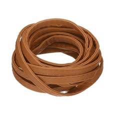벨트 가방 스트랩 공예 프로젝트를 위한 스트랩 3인치 197인치 너비 플랫 가죽, Brown, 0.3 Inch x 197 Inch