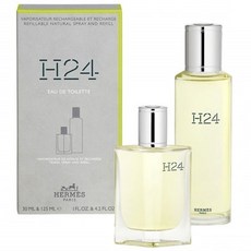 Hermes H24淡香水+補充瓶組, 1個, 30ml