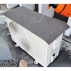 차단 진동 단열재 실외기 햇빛차단 충격흡수패드 방음재 회색 에어컨 1HP (75x29cm)
