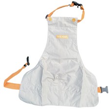 福媽寵物狗狗雨衣寵物肚兜，防水防塵防髒，狗護肚衣狗狗圍裙，多尺寸可選, 無印米, 1個