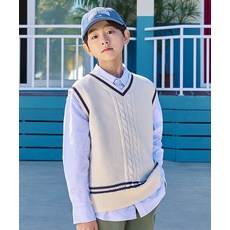 탑텐 TOPTEN KIDS 공용) 케이블 스웨터 베스트_MKF1ES3201 MKF1ES3201 216592