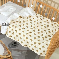 荳荳毯 嬰兒蓋毯 100*110cm 柔軟保暖, 荳荳被(熊頭)