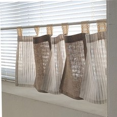 주방창문커튼 레이스 고리 피스 바란스 선반 창문 가리개 커튼 1P 79000EA 1EA