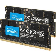 마이크론 크루셜 노트북 32GB DDR5 2x16 키트 5600MHz 램 관부가세포함, 32GB 키트 (16GBx2)