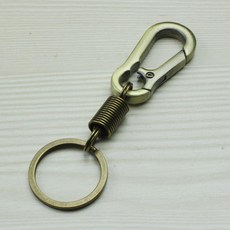 열쇠고리 트래커 분실방지 사운드 알림 추적기 위치추적, 기본 구성품, 샴페인골드라지스프링버클1개