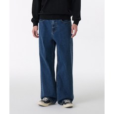 무신사 스탠다드 빅 와이드 데님 팬츠 미디엄 인디고 498727