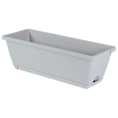 長型花盆 種菜盆 長花盆 長方形花盆 控根盆 花槽 花盆 種菜花盆, 淺灰色, 1個