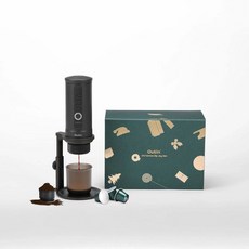 Outin Nano 아웃인 휴대용 케이스 사무실 스페이스 문의 히팅 청색 밀봉기이다, 차콜 그레이 라지 파우더 창고 거치대 세트