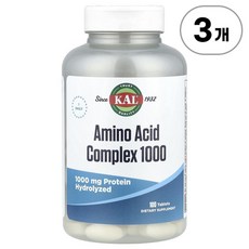 KAL Amino Acid Complex 1000 Tablets 칼 아미노 산 컴플렉스 1000 타블렛, 3개, 100정