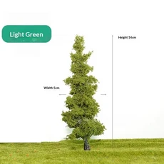 ♥14-21cm 미니어처 소나무 세트: 디오라마 기차 레이아웃 요정 정원 및 건축 경관 장식을 위한 사실적인, 08 C 14CM