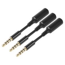 3개 묶음 AUX 헤드폰 3.5mm 연장 케이블 수컷에서 암컷으로 확장용 오디오 보조 잭 어댑터 선 플러그 커넥터 아이폰 아이팟 아이패드 스마트폰 태블릿 가정 차량 스피커 시스, 3 Pack