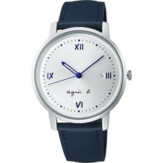 agnes b.法式手寫時標經典腕錶 VJ32-KZD0Z，經典設計，展現優雅品味