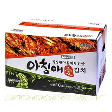 아침애 썰은 맛김치 10kg 아이스박스 아이스팩 무료, 10g, 1개