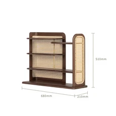 쿠쿠스토어 단단한 나무 책상 높이 조절 프레임 블랙 월넛 선반 심플한 컵 거치대 디스플레이 보관, [01] Black walnut