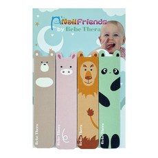 네일프렌즈 바이 베베테라 신생아 영유아 베이비 네일트리머 손톱갈이 아기 손톱 파일 1세트 4P, 세트