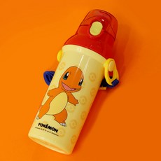 릴팡 포켓몬스터 앵커 원터치 어깨끈 물통, 파이리, 480ml, 1개
