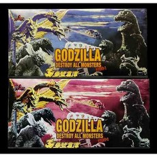 MEZCO 5 Points XL 哥吉拉 1968 怪獸總進擊 Round1 Round2 (輕微壓盒), 1個, 套賣