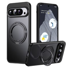 Google Pixel 9 Pro XL 8 Pro 磨砂膚感指環支架手機殼