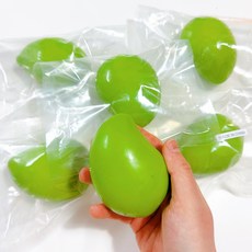 망고 슬랑이 크런치 말랑이, 1개, 60g, 초록->노랑 1개, 60g, 초록->노랑