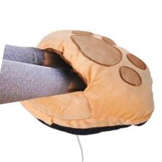 발열방석 브라운 곰발바닥 USB 발열쿠션 발난로, 본상품