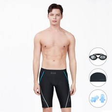 베이직엘르 4종세트 남성 5부 사각 실내수영복 BEZS405K 2472319