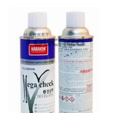 마켓터치드 나바켐 침투탐상 스프레이형 메가체크 4번 현상액 전문가용 결함검출제
