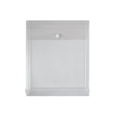 【Databank】A5 直式鈕扣透明公文袋 資料袋 文件袋 檔案袋 收納袋 【12入】 (103-A5-BU), 一包, 12個