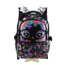 호주 오리지널 smiggle 가방 귀여운 양어깨 가방 검은 고양이 문구 여행 가방 16인치