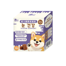 Ms.PET 寵物小姐 視力護眼保健錠 狗視力保健 狗眼睛保健 眼睛犬用保養品, 1個, 視力護眼, 32入