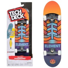 TECH DECK Finesse X Sonic The Hedgehog 핸드보드 정품 미니 스케이트보드 남아 및 여아용 어린이 장난감 만 6세 이상 (손만 사용), Element