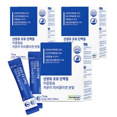 동국제약 산양유 초유 단백질 어골칼슘 저분자 피쉬콜라겐 분말 간편 분말스틱 개별포장, 60g, 3개