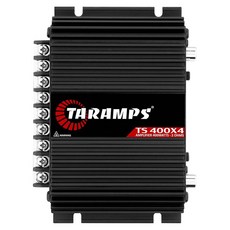 Taramps TS 400x4 2옴 블랙 멀티채널 스테레오 앰프 400와트 Rms 4채널 풀 레인지 자동차 오디오 디지털 2 브리지 채널 크로스오버 하이 로우 패스 RCA 자동, Taramps TS 400x4 2옴 블랙 멀티채널 스테
