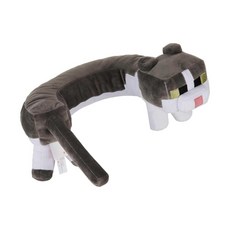 當個創世神 Minecraft 貓咪頸枕丨療癒系麥塊我的世界第三方周邊U型頸枕抱枕玩偶娃娃, 灰白, 1個, 貓咪頸枕