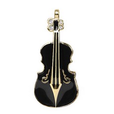 컴길 羅伯托小提琴造型USB隨身碟 黑色, 8GB, 8GB