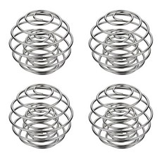 쉐이커 병용 스테인리스 스틸 단백질 볼 교체품 부드러운 쉐이크 및 식사 준비를 위한 식품 등급 와이어 거품기 믹서(라지 1스몰) 261397, 4 Large 4 Small, 1개, 8정